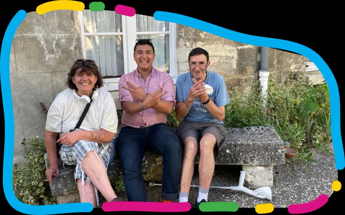 Groupe de colocataires