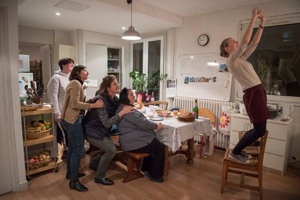 Soirée coloc' à l'APA de Lourmel, étage des filles.